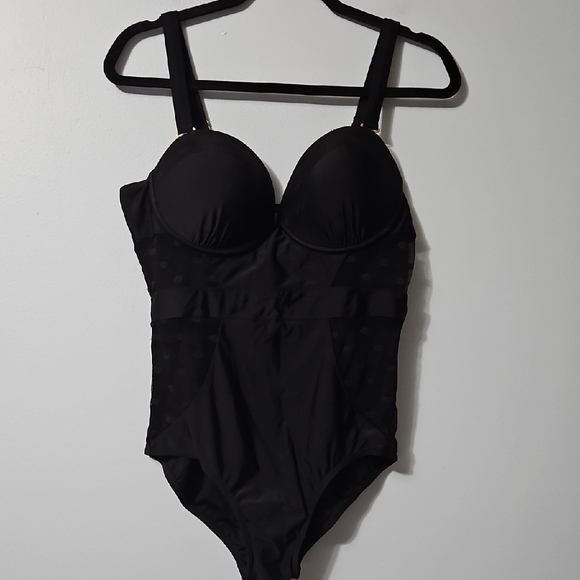 Swim Sexy Black One-Piece Swimsuit Size 16D/DD - Picture 1 of 11